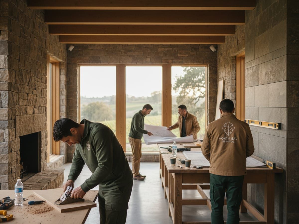 North Bay Remodel team at work on a luxury home renovation