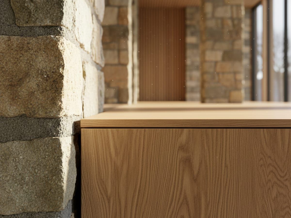 Matched materials between existing and new construction